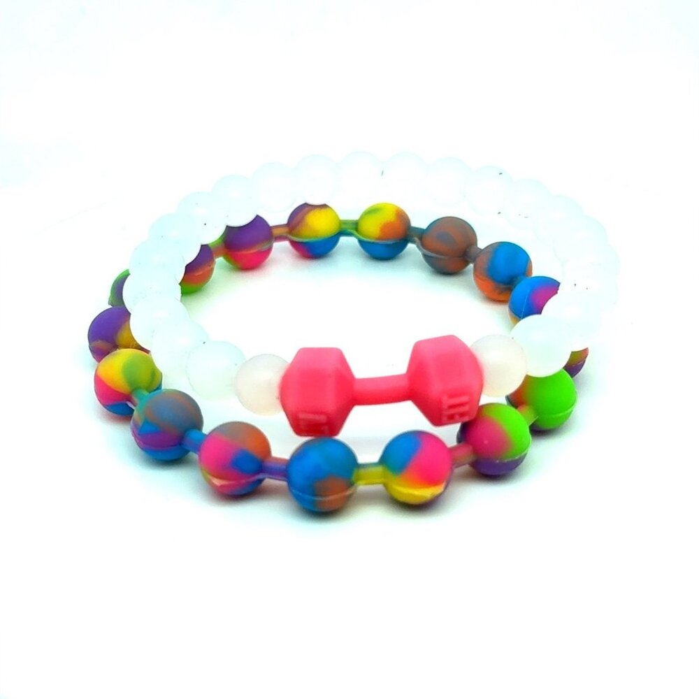 2 Silicon‎ Bracelets (d)